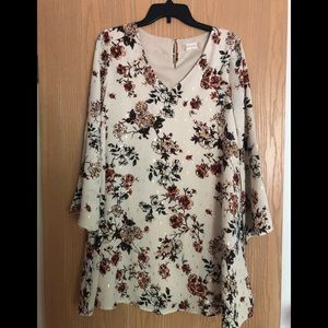 Altar’d State Floral Dress with Bell Sleeves